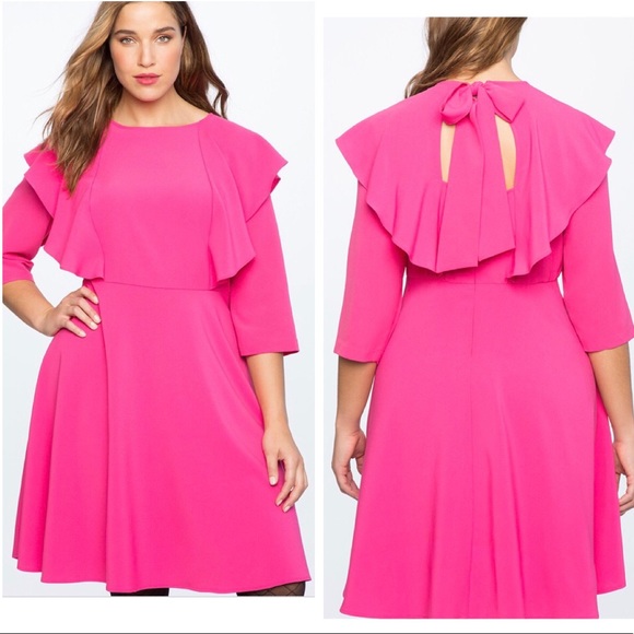 eloquii pink dress